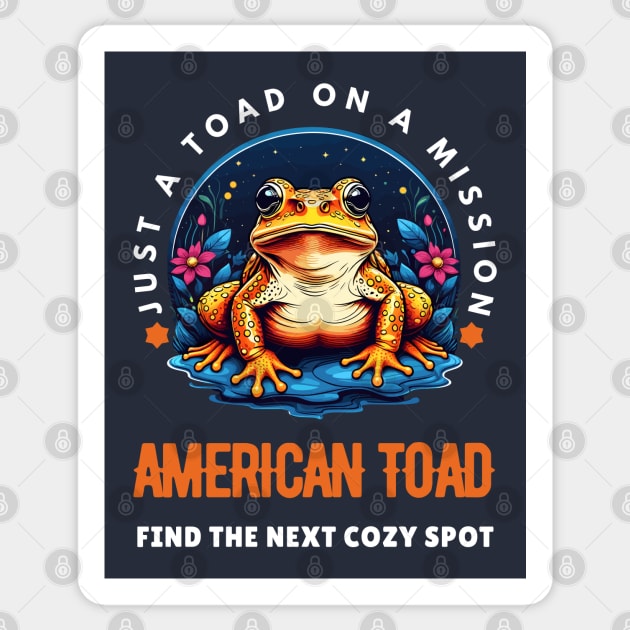 American Toad Sticker by Pearsville